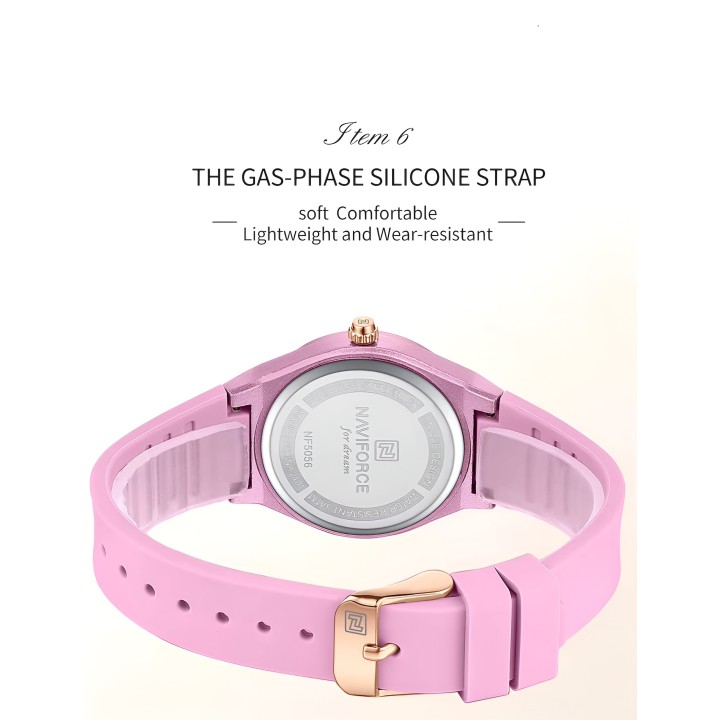 Reloj Naviforce Sport Nf5056 Mujer Goma + Estuche