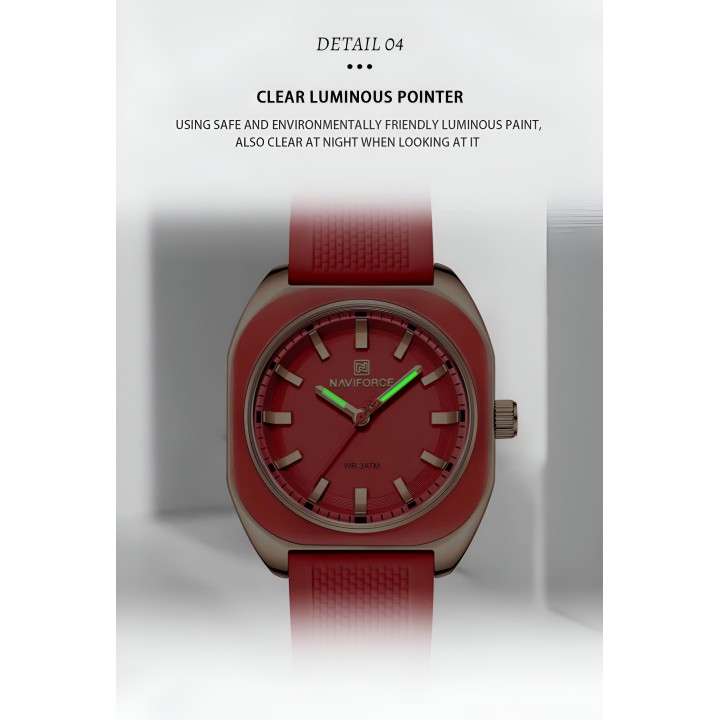 Reloj Naviforce Sport Nf5061 Mujer Goma + Estuche