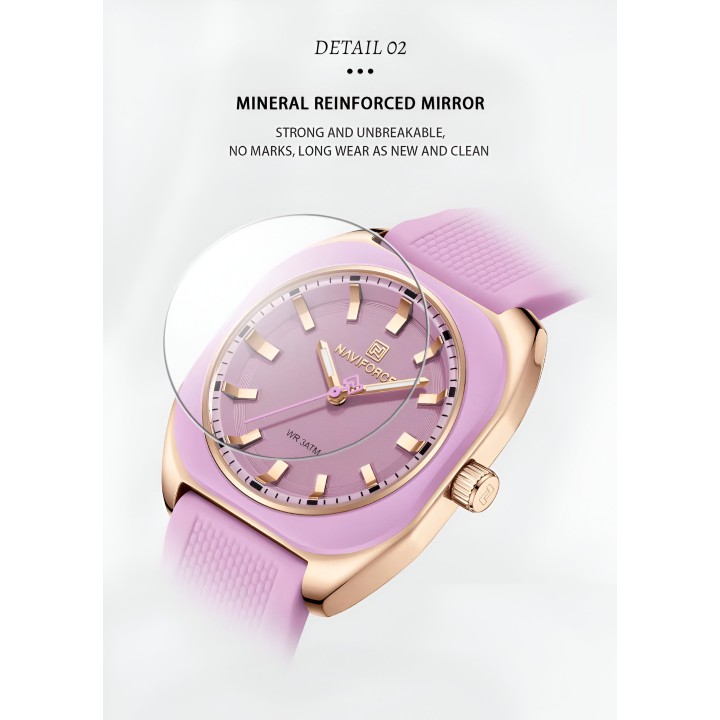 Reloj Naviforce Sport Nf5061 Mujer Goma + Estuche
