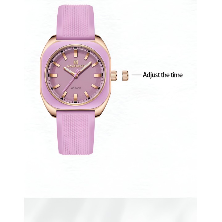 Reloj Naviforce Sport Nf5061 Mujer Goma + Estuche