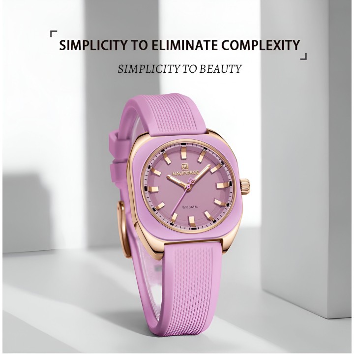 Reloj Naviforce Sport Nf5061 Mujer Goma + Estuche