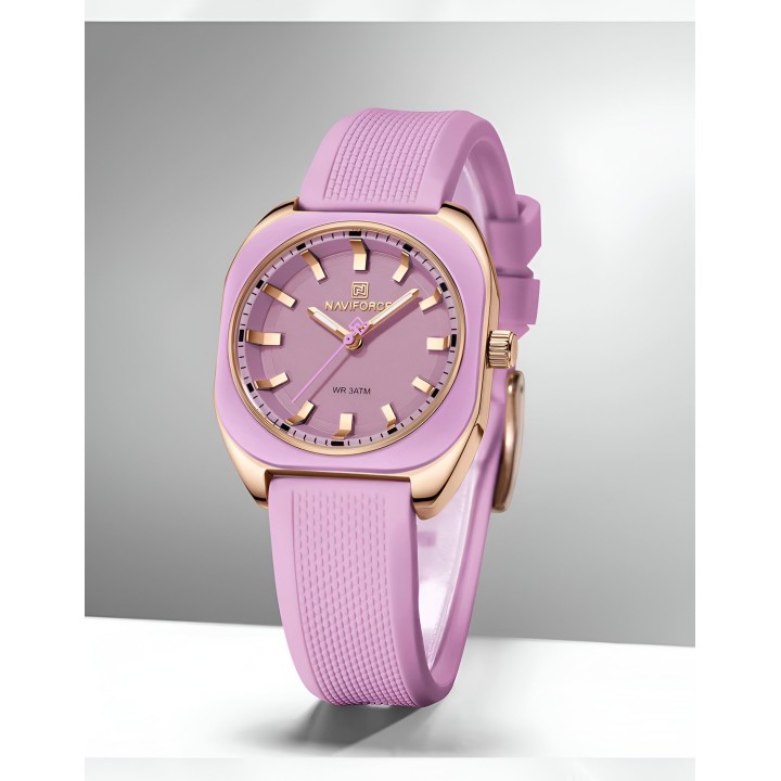 Reloj Naviforce Sport Nf5061 Mujer Goma + Estuche
