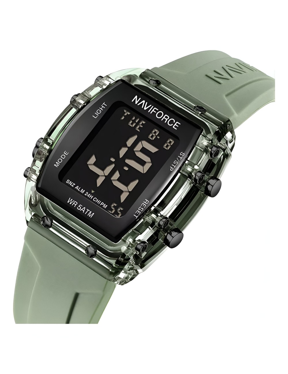 Reloj Naviforce Sport Nf7102 Mujer Digital Goma + Estuche