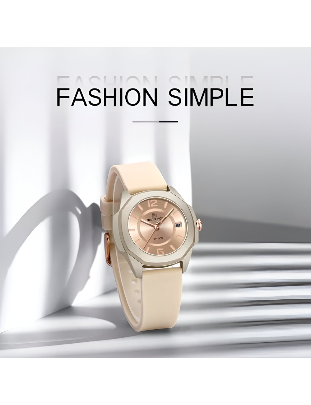 Reloj Naviforce Sport Nf7107 Mujer Goma + Estuche