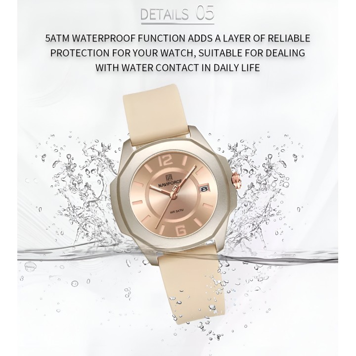 Reloj Naviforce Sport Nf7107 Mujer Goma + Estuche