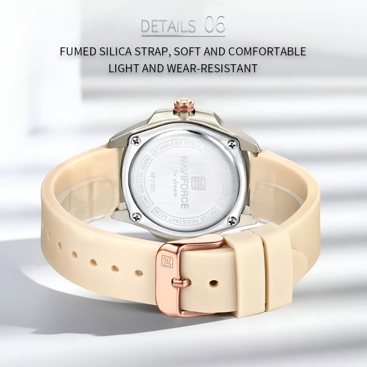 Reloj Naviforce Sport Nf7107 Mujer Goma + Estuche