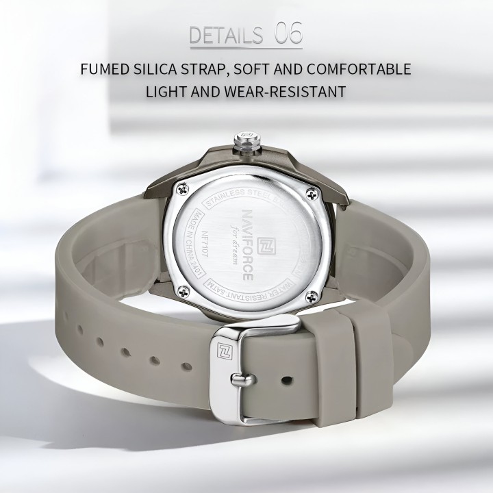 Reloj Naviforce Sport Nf7107 Mujer Goma + Estuche