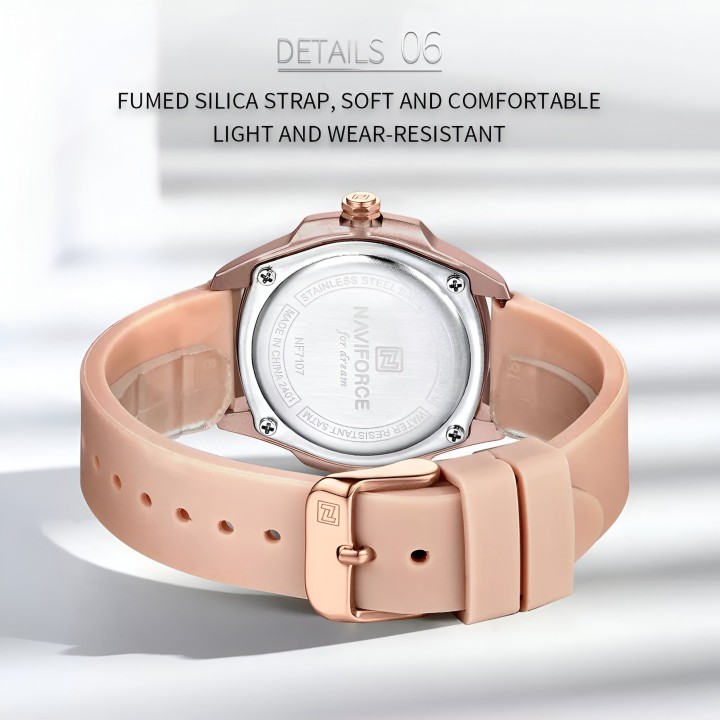 Reloj Naviforce Sport Nf7107 Mujer Goma + Estuche