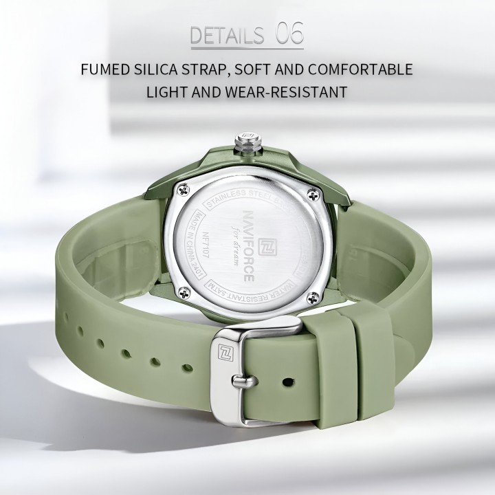 Reloj Naviforce Sport Nf7107 Mujer Goma + Estuche