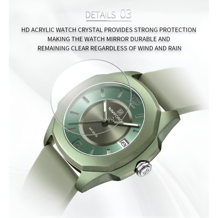 Reloj Naviforce Sport Nf7107 Mujer Goma + Estuche