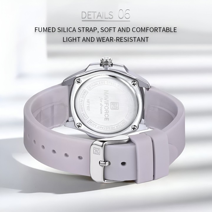 Reloj Naviforce Sport Nf7107 Mujer Goma + Estuche