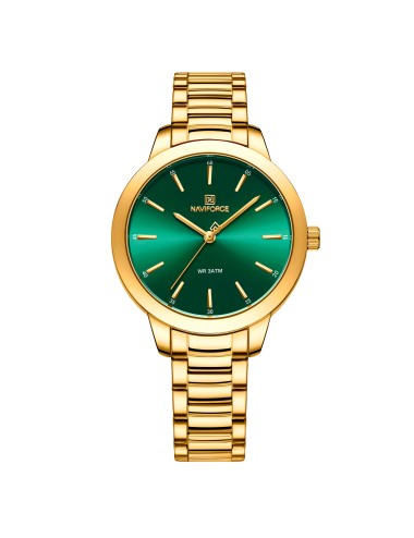 Reloj Naviforce Casual Nf5025 Mujer Acero + Estuche