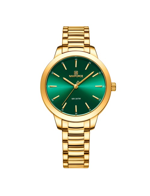 Reloj Naviforce Casual Nf5025 Mujer Acero + Estuche