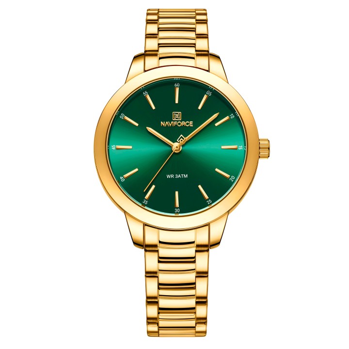 Reloj Naviforce Casual Nf5025 Mujer Acero + Estuche