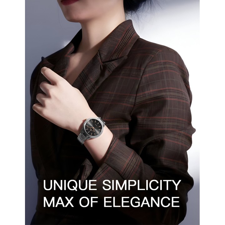 Reloj Naviforce Casual Nf5025 Mujer Acero + Estuche