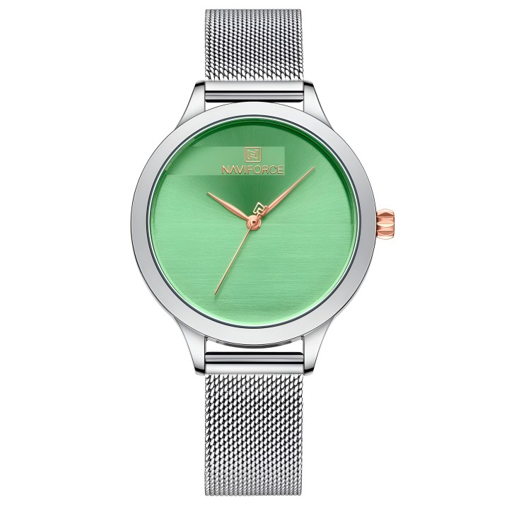 Reloj Naviforce Casual Nf5027 Mujer Acero + Estuche