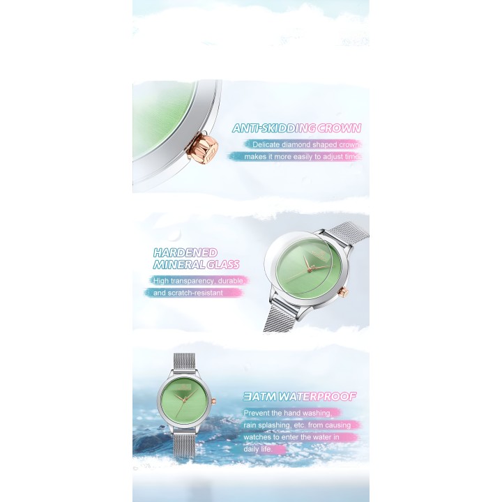 Reloj Naviforce Casual Nf5027 Mujer Acero + Estuche