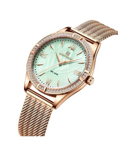 Reloj Naviforce Casual Nf5028 Mujer Acero + Estuche