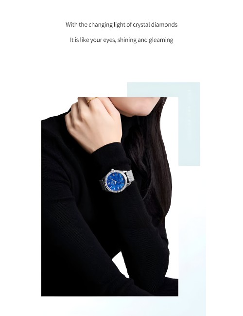 Reloj Naviforce Casual Nf5028 Mujer Acero + Estuche