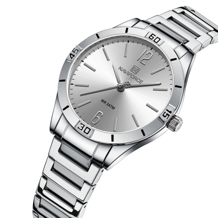 Reloj Naviforce Casual Nf5029 Mujer Acero + Estuche