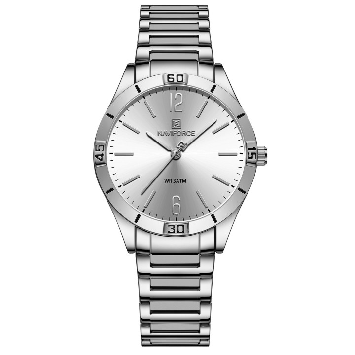 Reloj Naviforce Casual Nf5029 Mujer Acero + Estuche