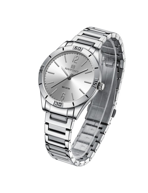 Reloj Naviforce Casual Nf5029 Mujer Acero + Estuche