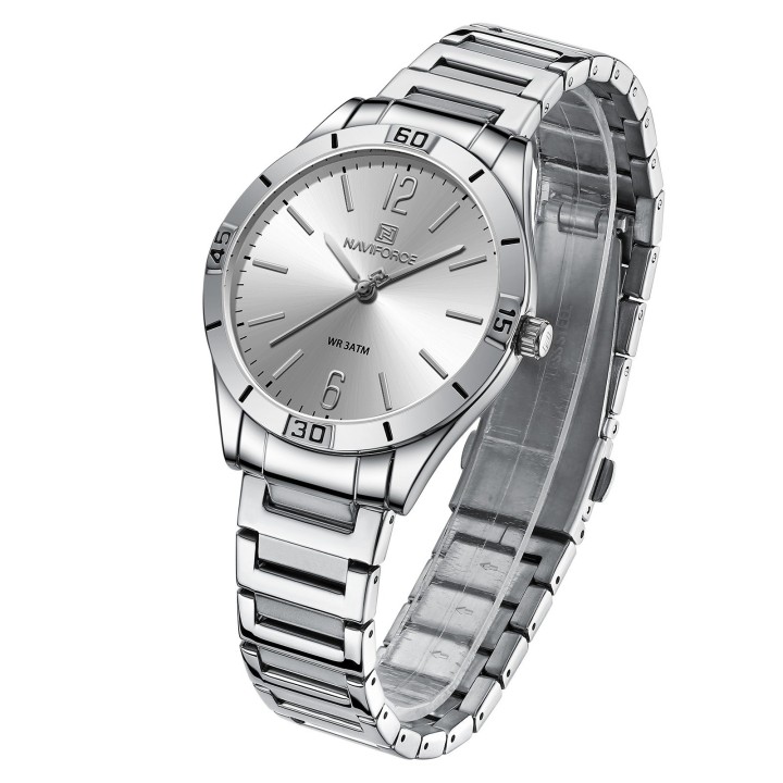 Reloj Naviforce Casual Nf5029 Mujer Acero + Estuche