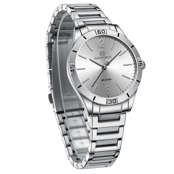 Reloj Naviforce Casual Nf5029 Mujer Acero + Estuche
