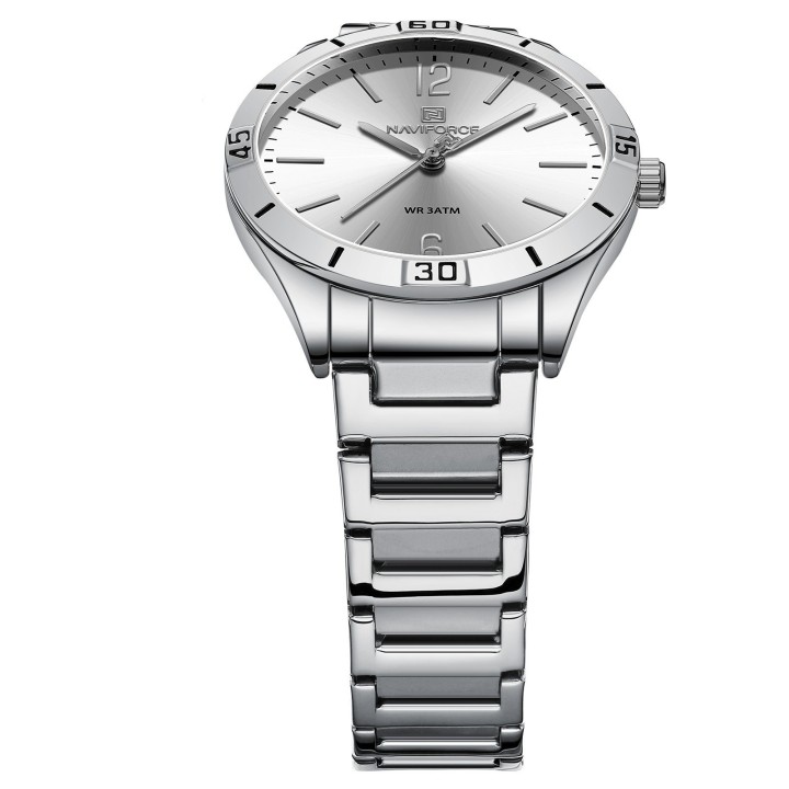 Reloj Naviforce Casual Nf5029 Mujer Acero + Estuche