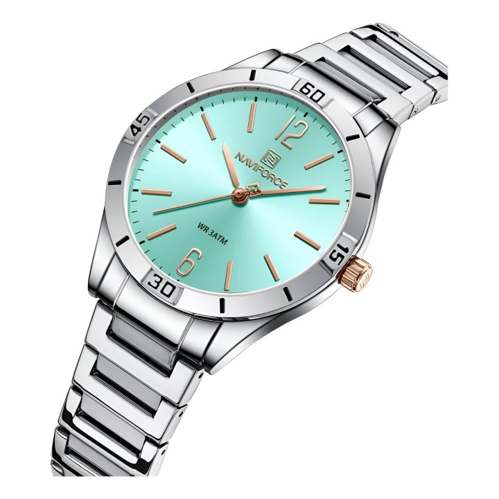 Reloj Naviforce Casual Nf5029 Mujer Acero + Estuche