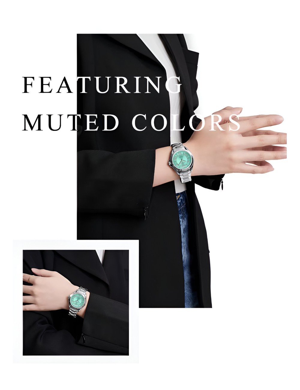 Reloj Naviforce Casual Nf5037 Mujer Acero + Estuche