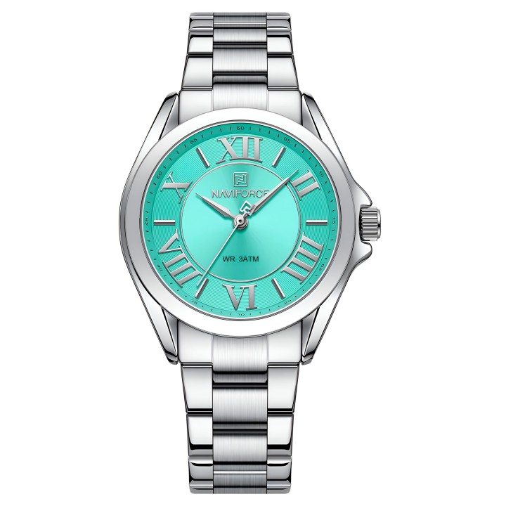 Reloj Naviforce Casual Nf5037 Mujer Acero + Estuche