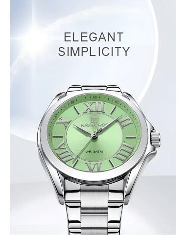 Reloj Naviforce Casual Nf5037 Mujer Acero + Estuche
