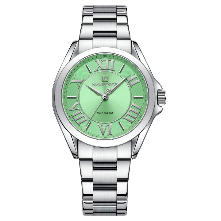 Reloj Naviforce Casual Nf5037 Mujer Acero + Estuche