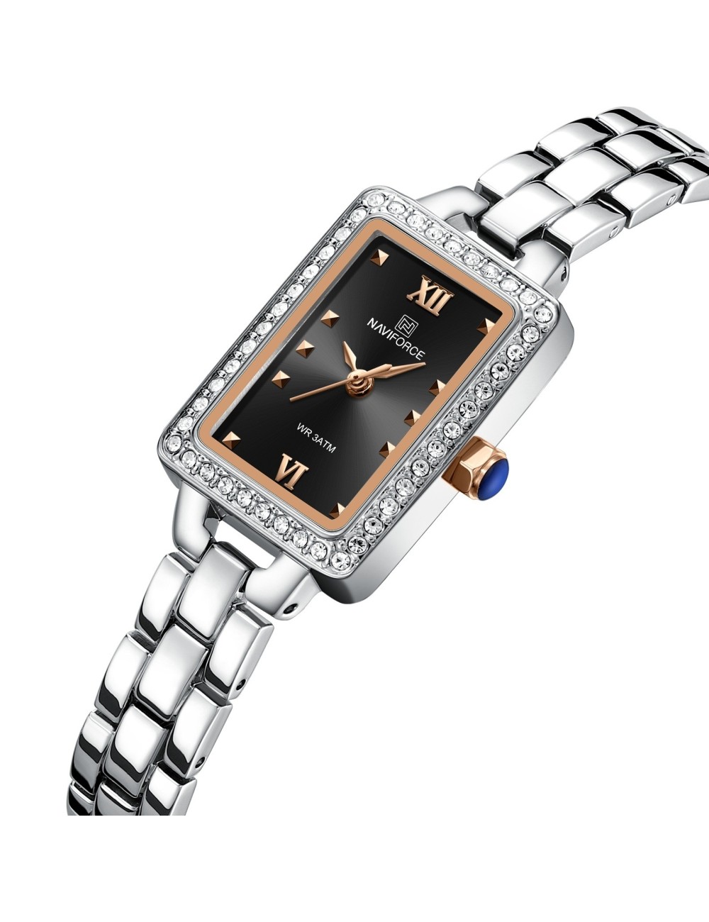 Reloj Naviforce Casual Nf5043 Mujer Acero + Estuche