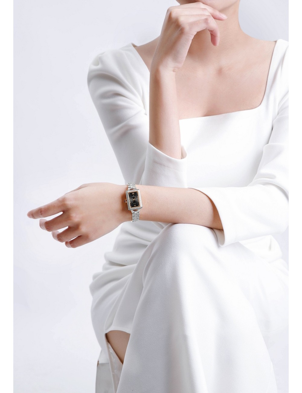 Reloj Naviforce Casual Nf5043 Mujer Acero + Estuche