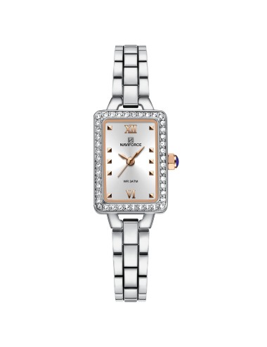 Reloj Naviforce Casual Nf5043 Mujer Acero + Estuche