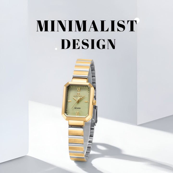 Reloj Naviforce Casual Nf5050 Mujer Acero + Estuche