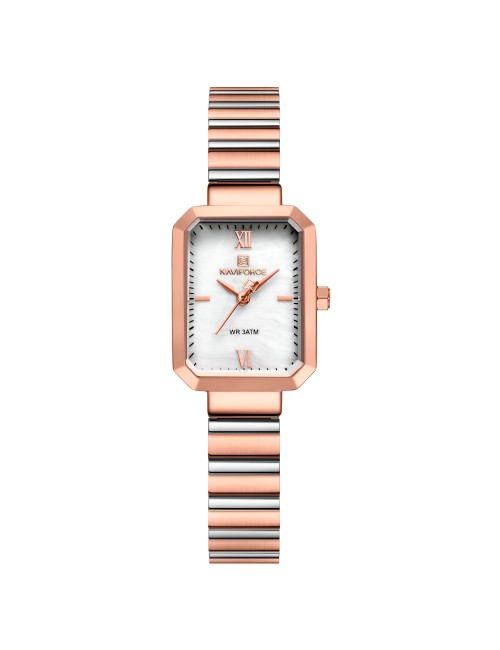 Reloj Naviforce Casual Nf5050 Mujer Acero + Estuche