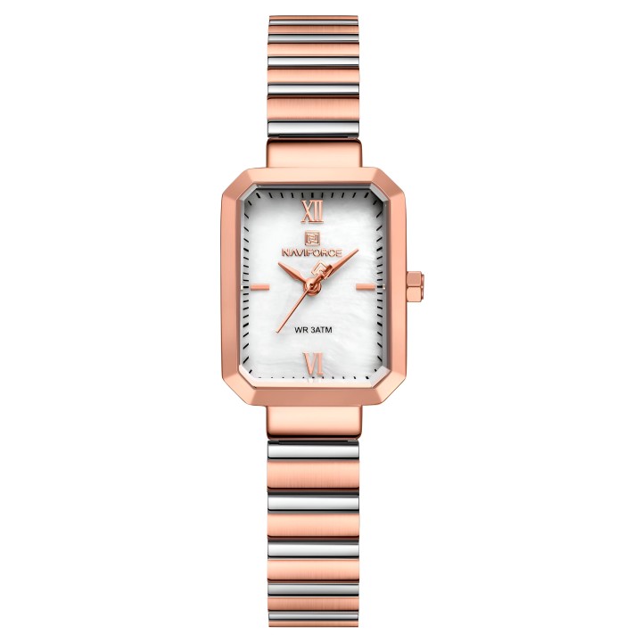 Reloj Naviforce Casual Nf5050 Mujer Acero + Estuche
