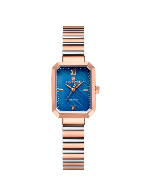 Reloj Naviforce Casual Nf5050 Mujer Acero + Estuche