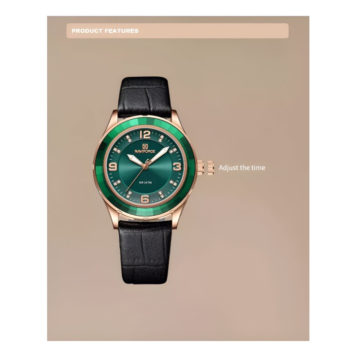 Reloj Naviforce Sport Nf5040 Mujer Cuero + Estuche