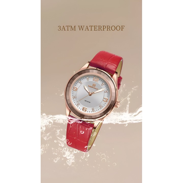 Reloj Naviforce Sport Nf5040 Mujer Cuero + Estuche