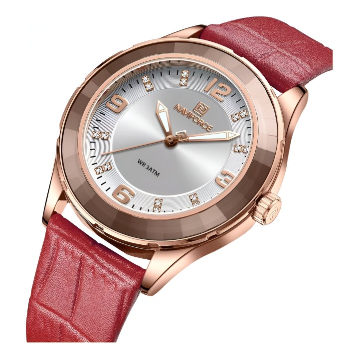 Reloj Naviforce Sport Nf5040 Mujer Cuero + Estuche