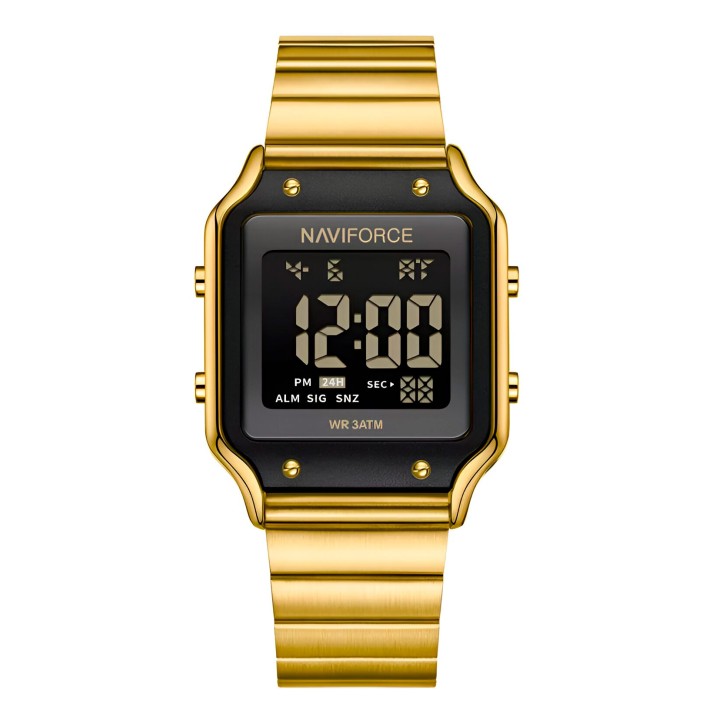 Reloj Naviforce Sport Nf5046 Mujer Digital Acero + Estuche