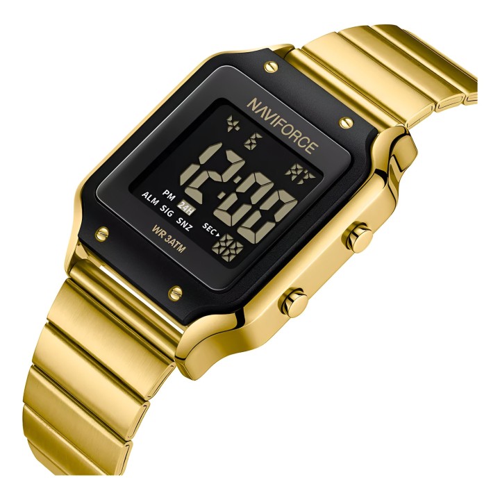 Reloj Naviforce Sport Nf5046 Mujer Digital Acero + Estuche