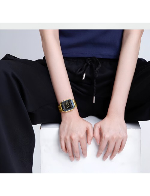 Reloj Naviforce Sport Nf5046 Mujer Digital Acero + Estuche