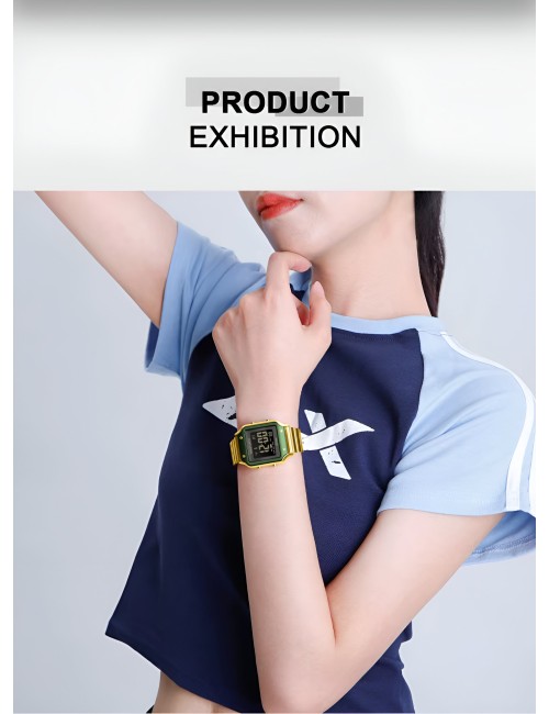 Reloj Naviforce Sport Nf5046 Mujer Digital Acero + Estuche