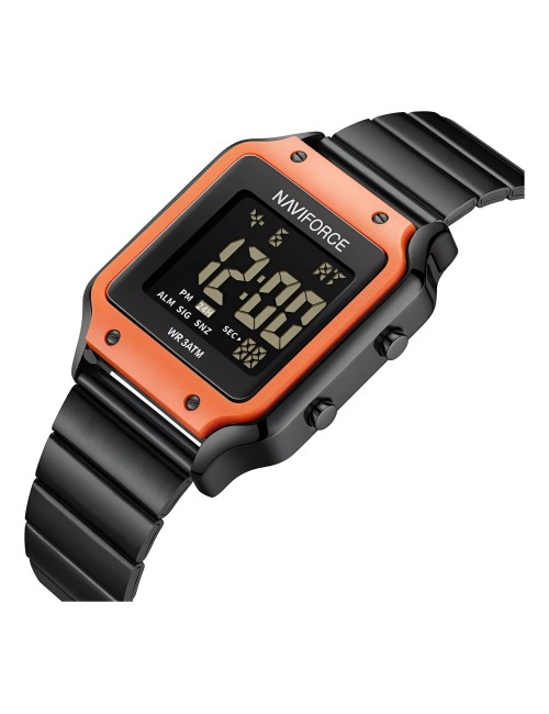 Reloj Naviforce Sport Nf5046 Mujer Digital Acero + Estuche