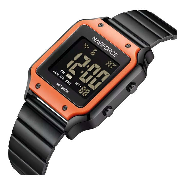 Reloj Naviforce Sport Nf5046 Mujer Digital Acero + Estuche